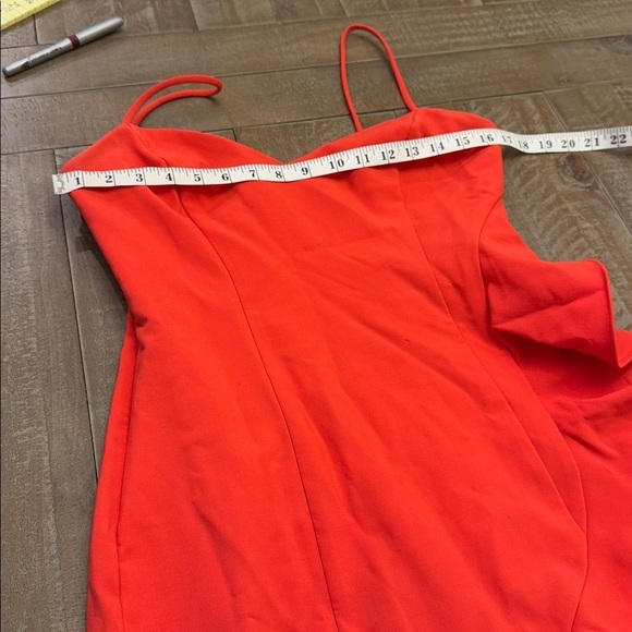 Likely Red Ruffle Cocktail Dress - Picture 4 of 10